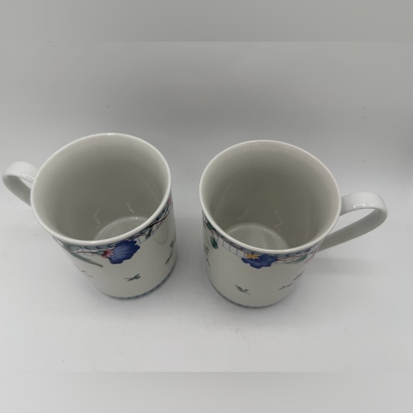 Set Of Two Oneida Blue Lattice Mug 1215336 Floral Cottage - Picture 6 of 9